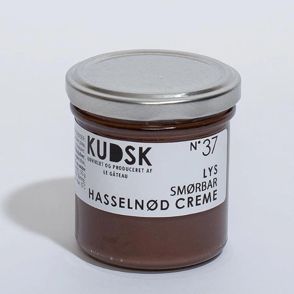 Lys smørbar hasselnød creme - Kudsk