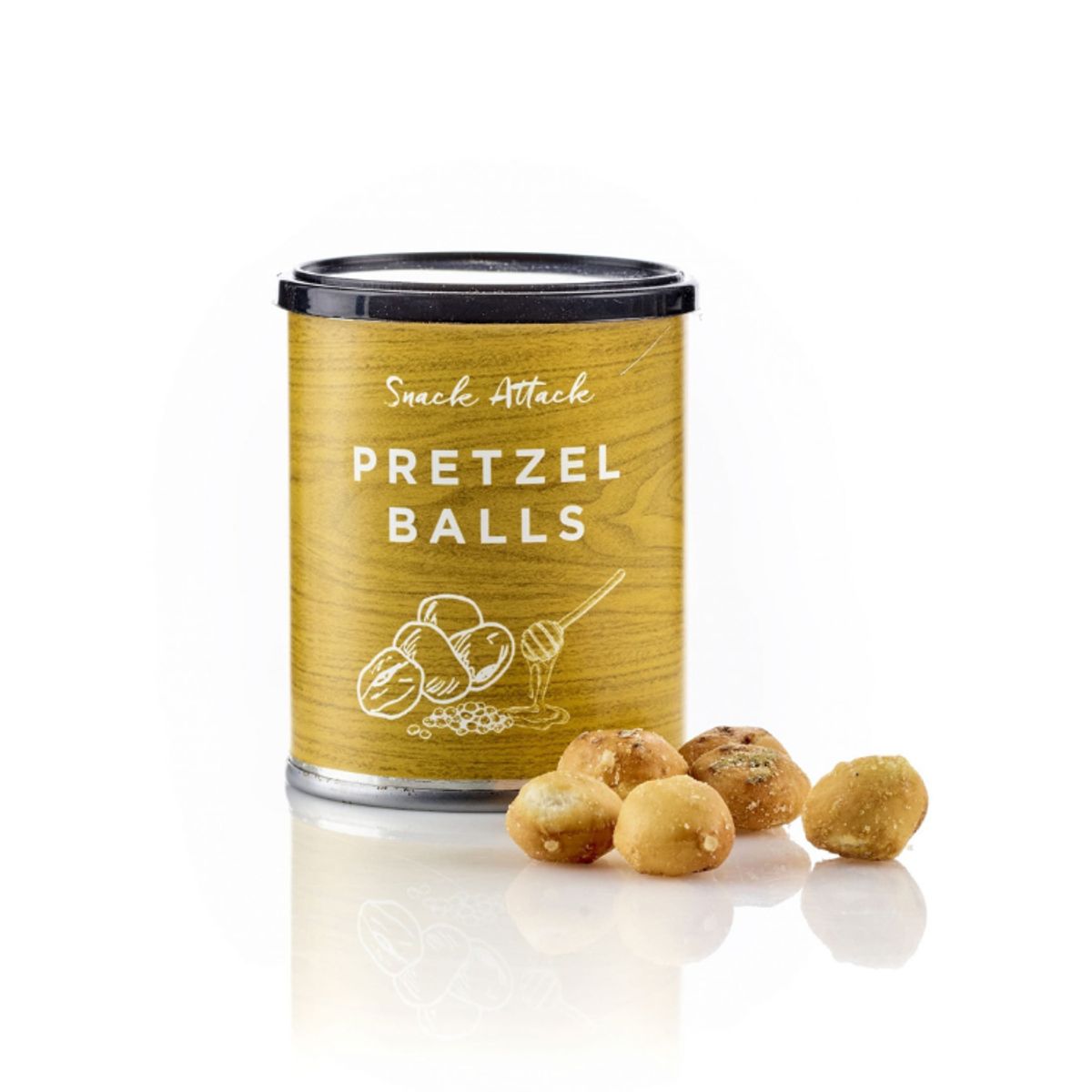 Pretzel balls i dåse