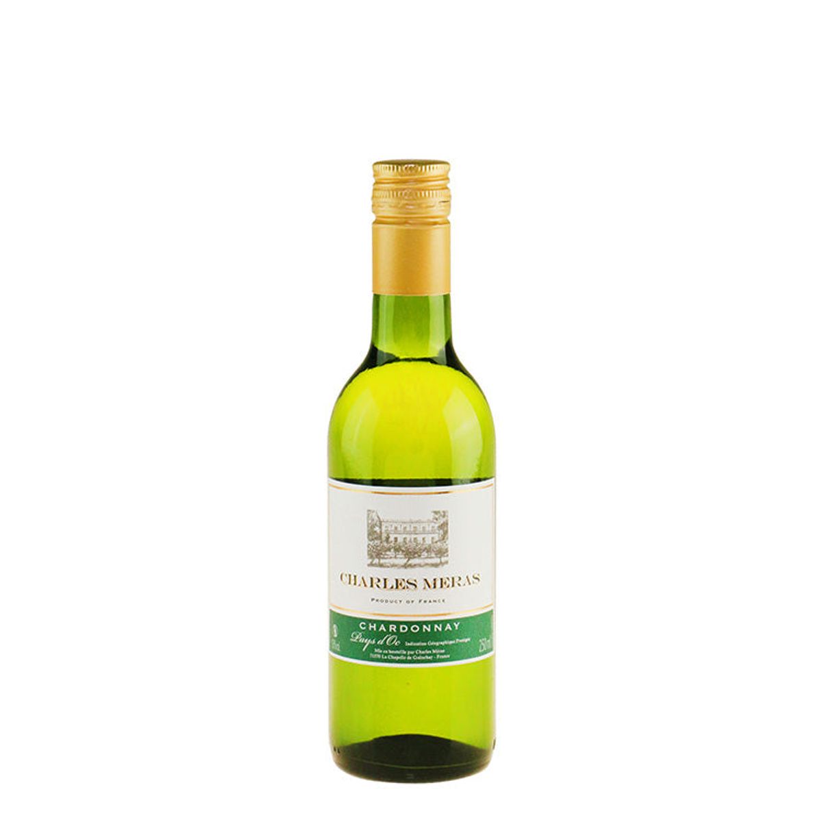 Hvidvin, Charles Meras - Chardonnay, 25cl (Frankrig)