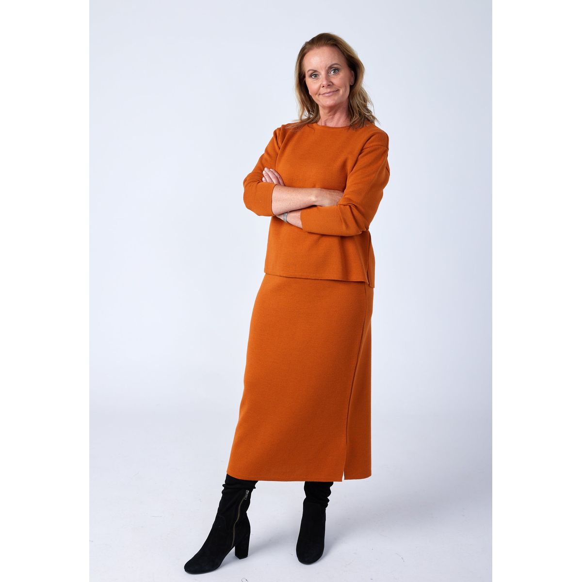 Åse Long - Orange - Kjole - Xl