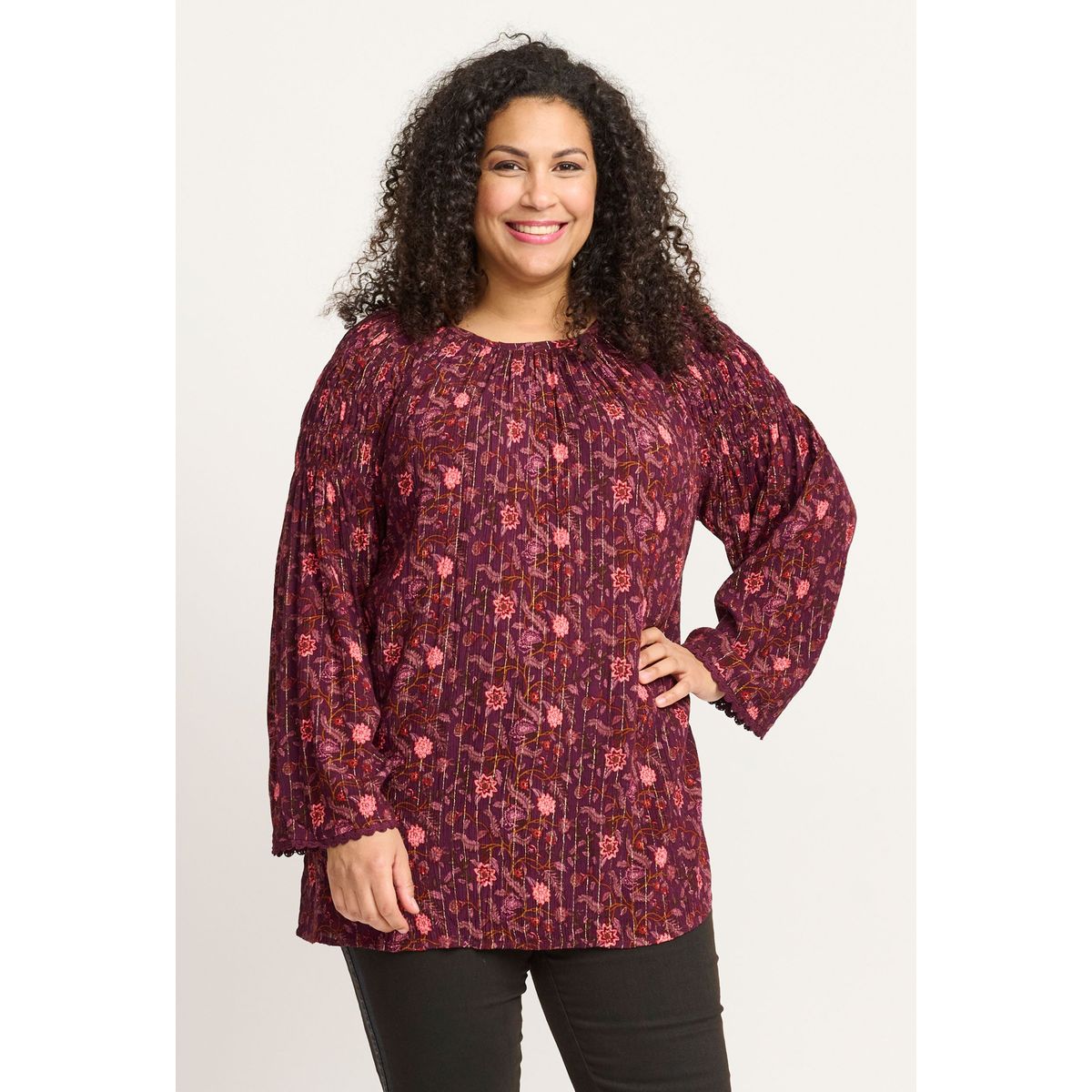 Adia - Bluse - Admabel - Grape Wine - L/50-52