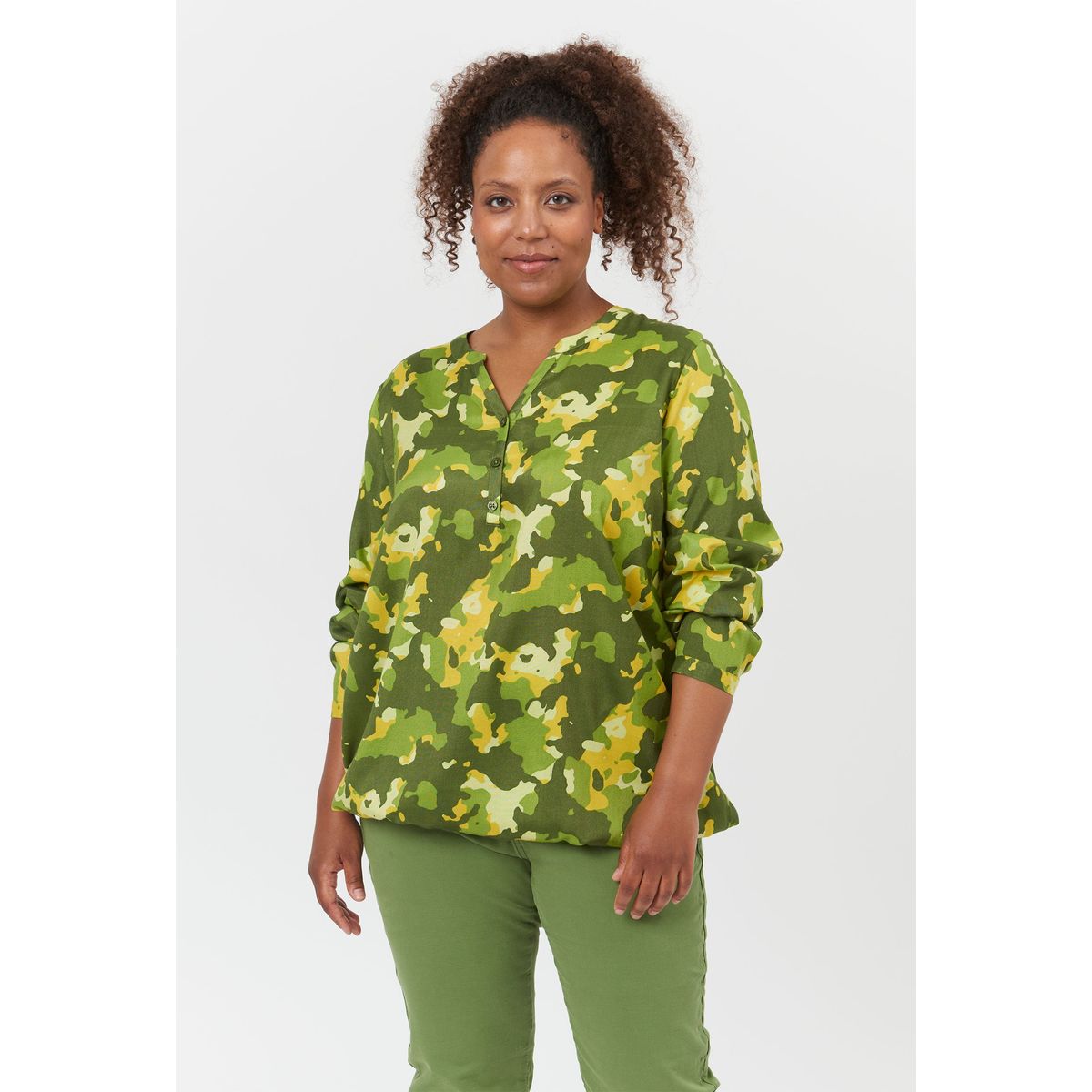 Adia - Bluse - Adbessie - Pine Green - S/42-44