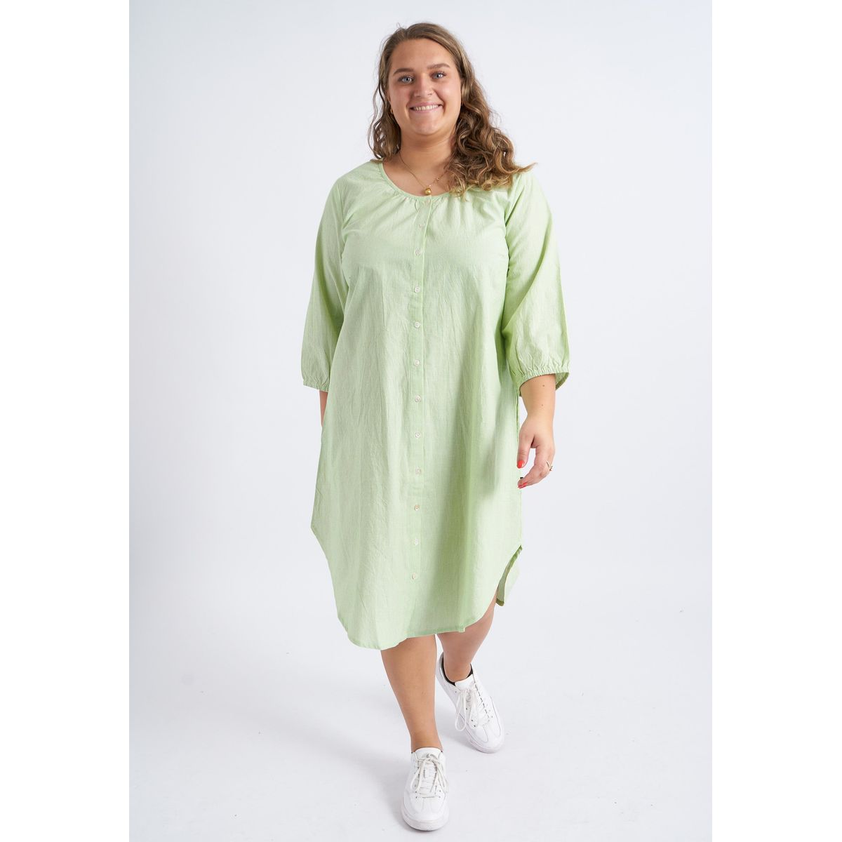 Adia - Kjole - Adbitten - Green Banana - L/50-52