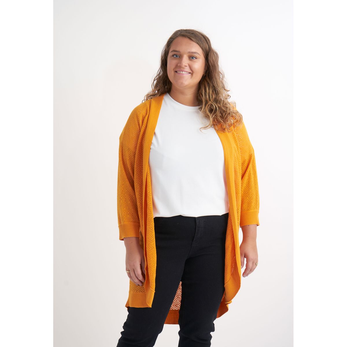 Adia - Cardigan - Adbritta - Cumquat Orange - L/50-52