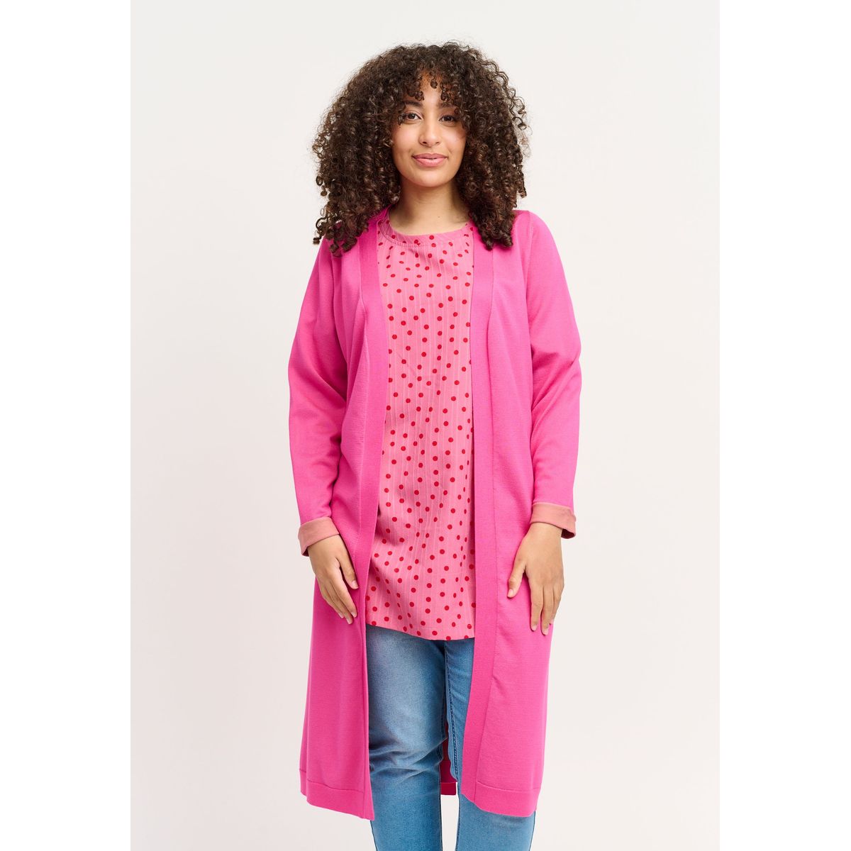 Adia - Bluse - Adeva - Fuchsia Pink - S/42-44