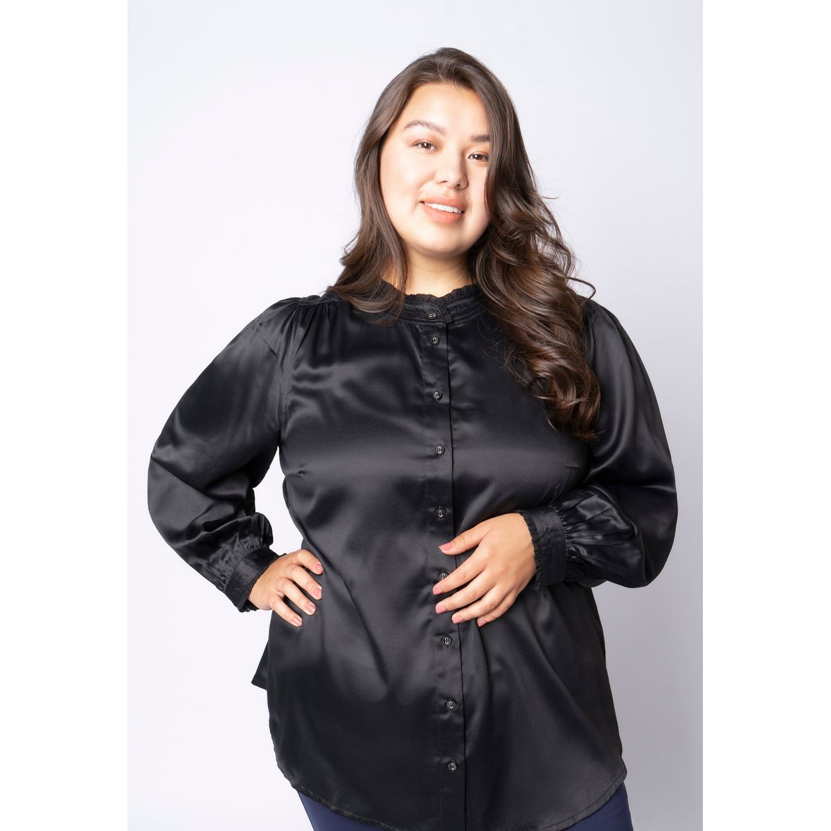 Adia - Bluse - Adelna - Black - Xl/54-56