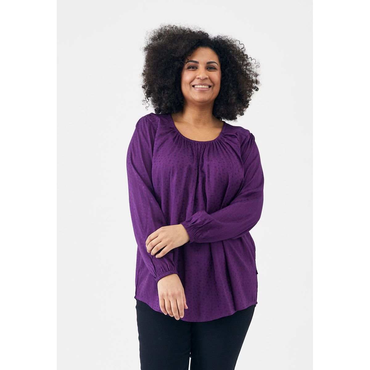 Adia - Bluse - Adsafiya - Purple - M/46-48