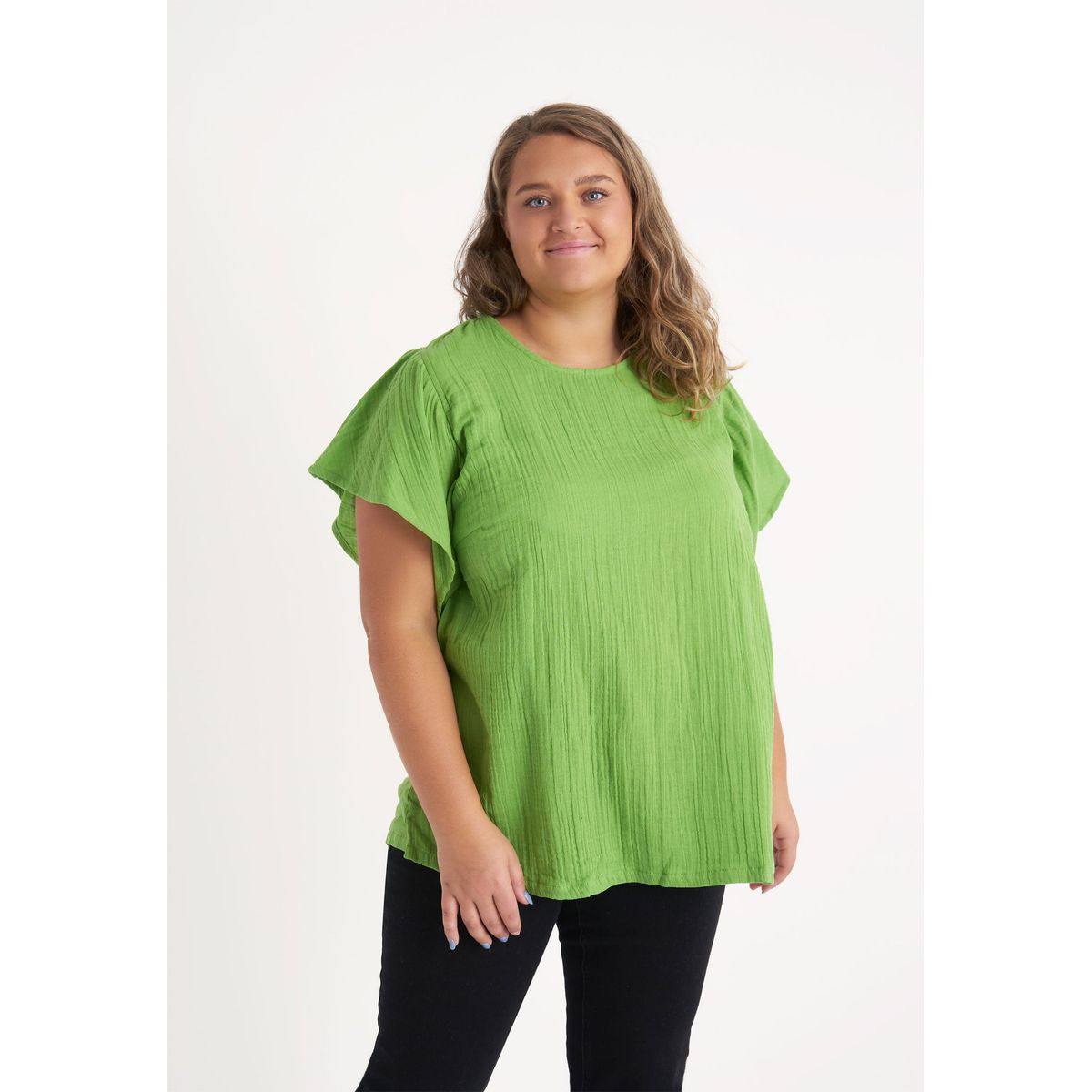 Adia - Skjorte - Bergdis - Green Banana - Xl/54-56