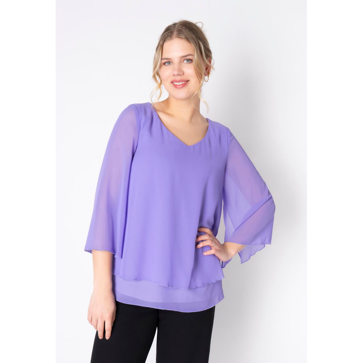 Elcamma - Lavender Purple - Bluse - 36