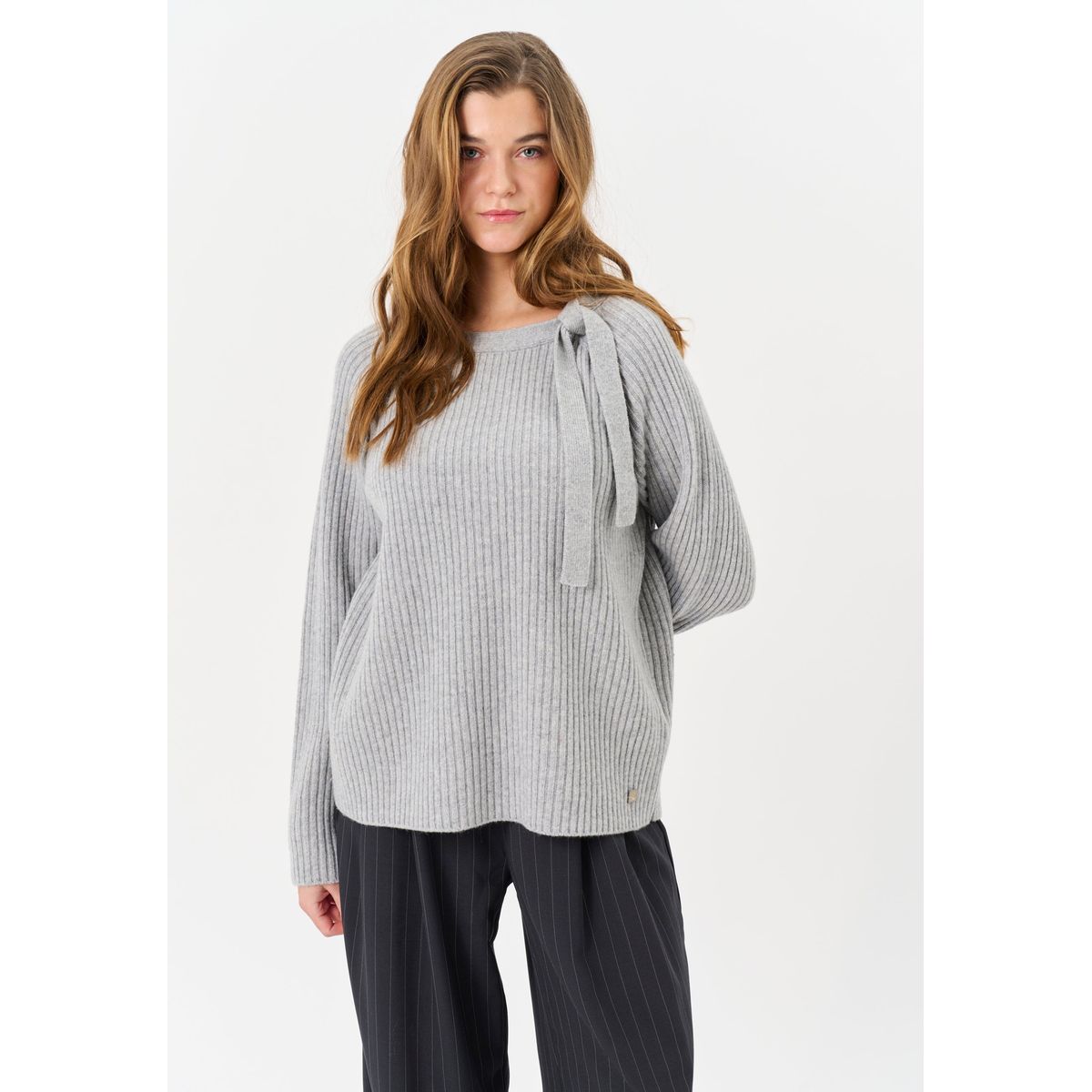 Limonica - Light Grey Melange - Bluse - M