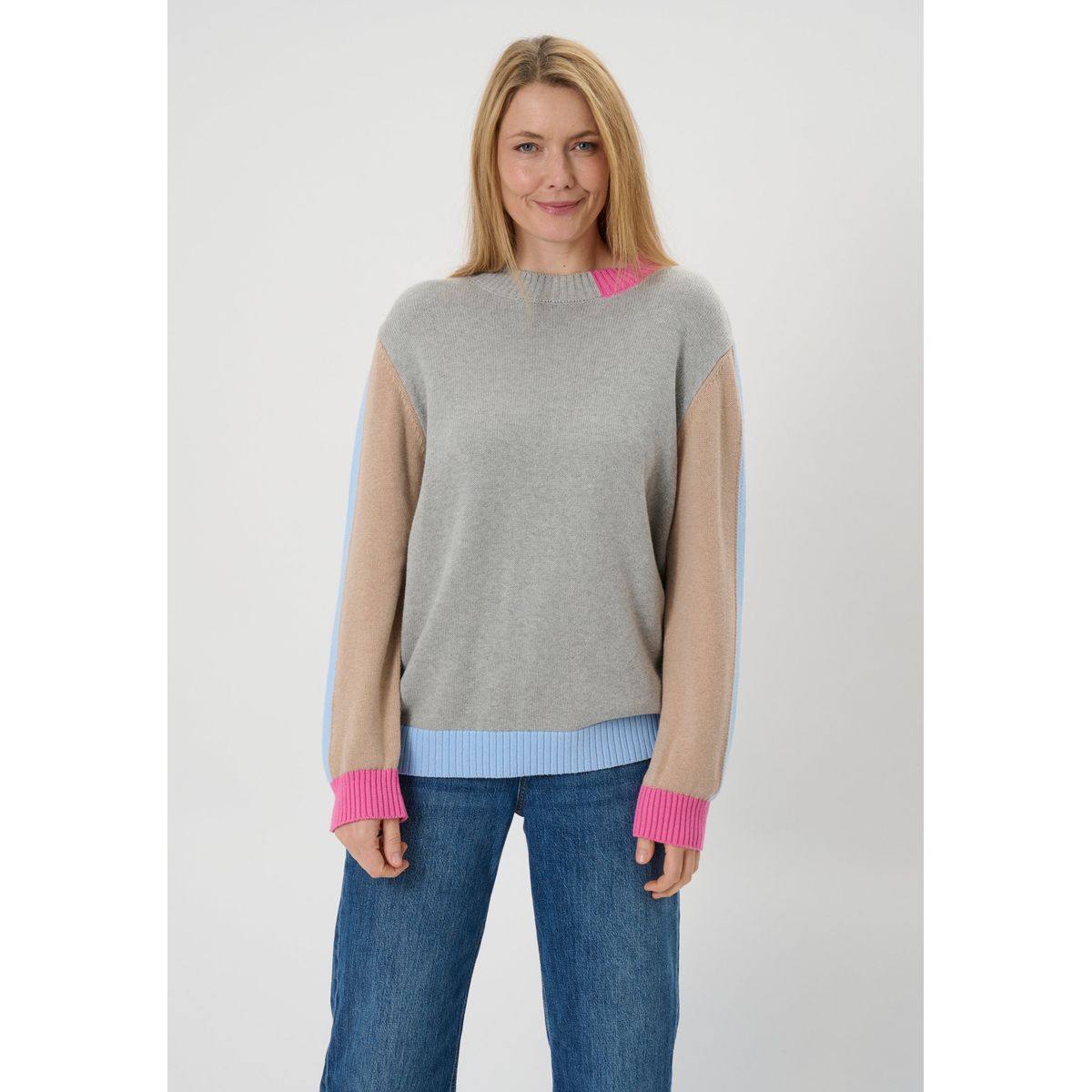 Liada - Light Grey Melange - Bluse - L