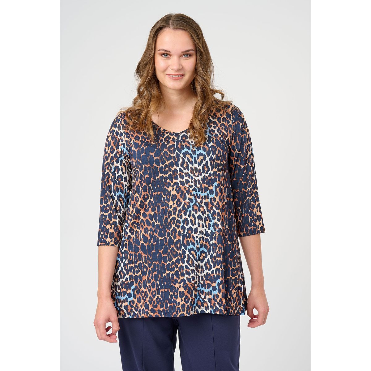 Pont Neuf - Bluse - Pnmaj Tea - Navy - Xs/36-38