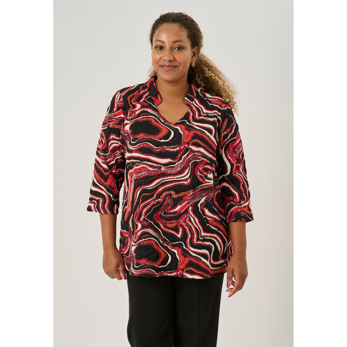 Pont Neuf - Bluse - Pnnajda - Warm Red - S/40