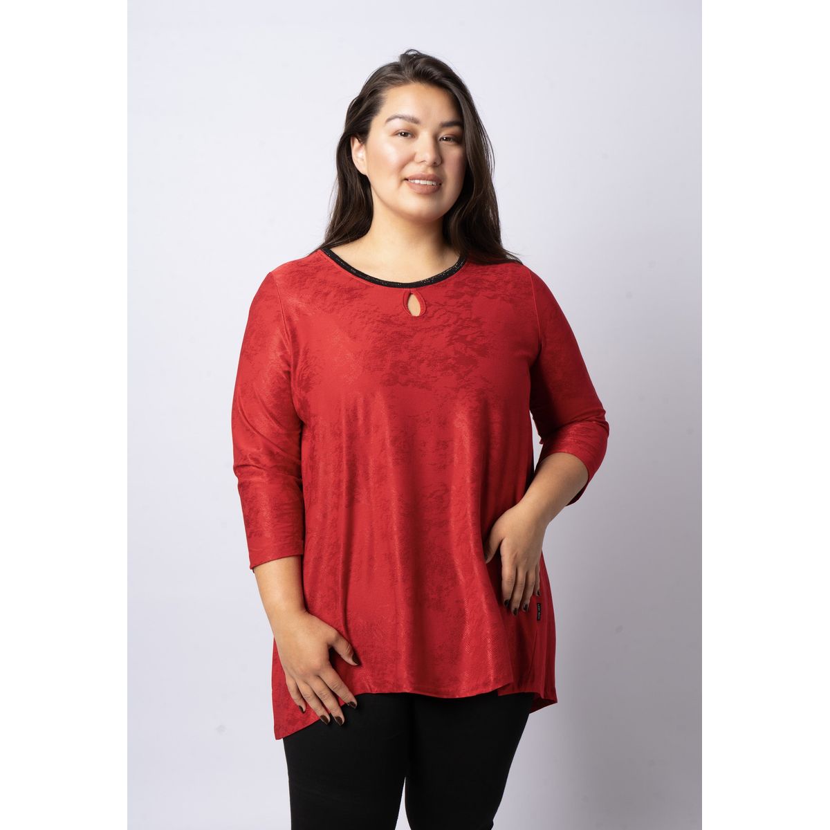 Pont Neuf - Bluse - Pndia - Warm Red - S