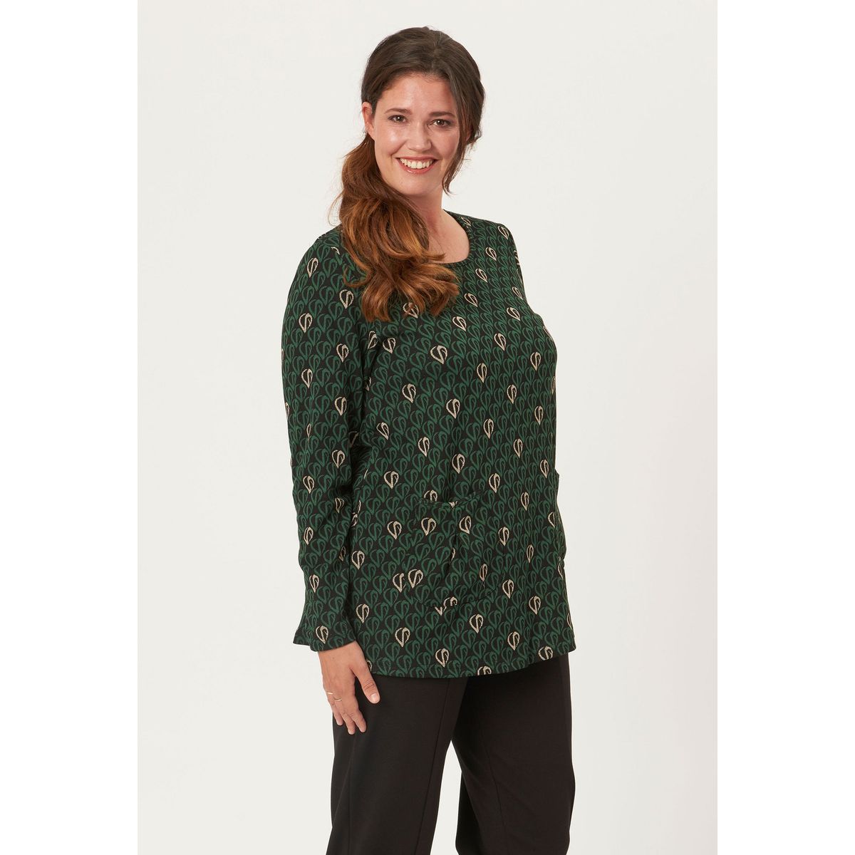 Pont Neuf - Bluse - Pnlotte Mie - Pine Green - S/40