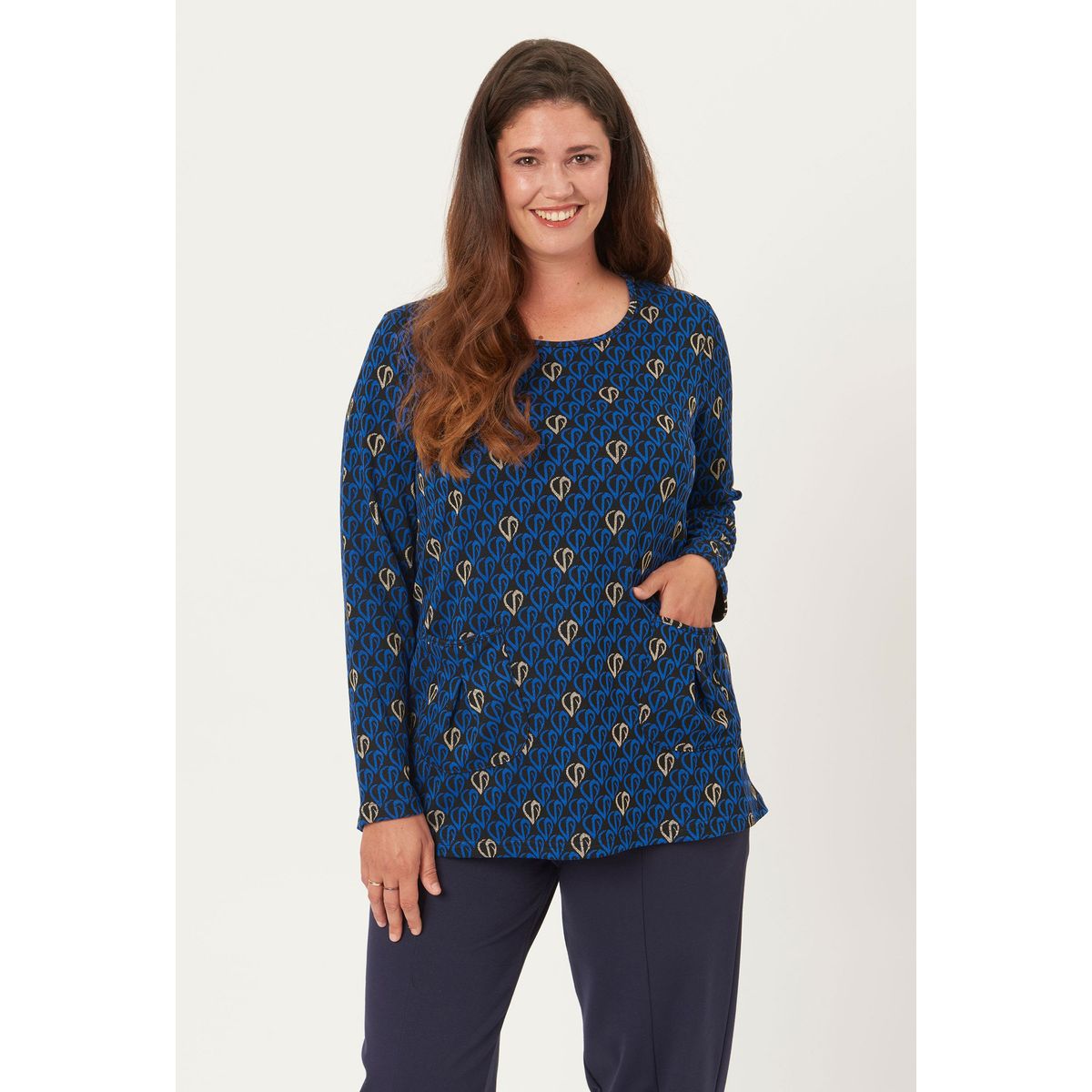 Pont Neuf - Bluse - Pnlotte Mie - Cobalt Blue - 2xl/52