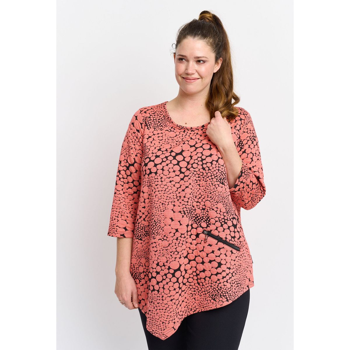 Pont Neuf - Tunika - Pnrosalina - Coral Red - Xl/48-50