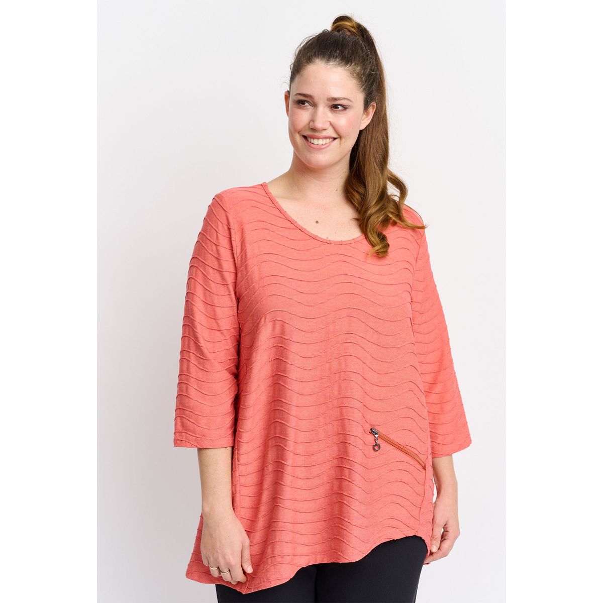 Pont Neuf - Bluse - Pntabia - Coral Red - 2xl/52