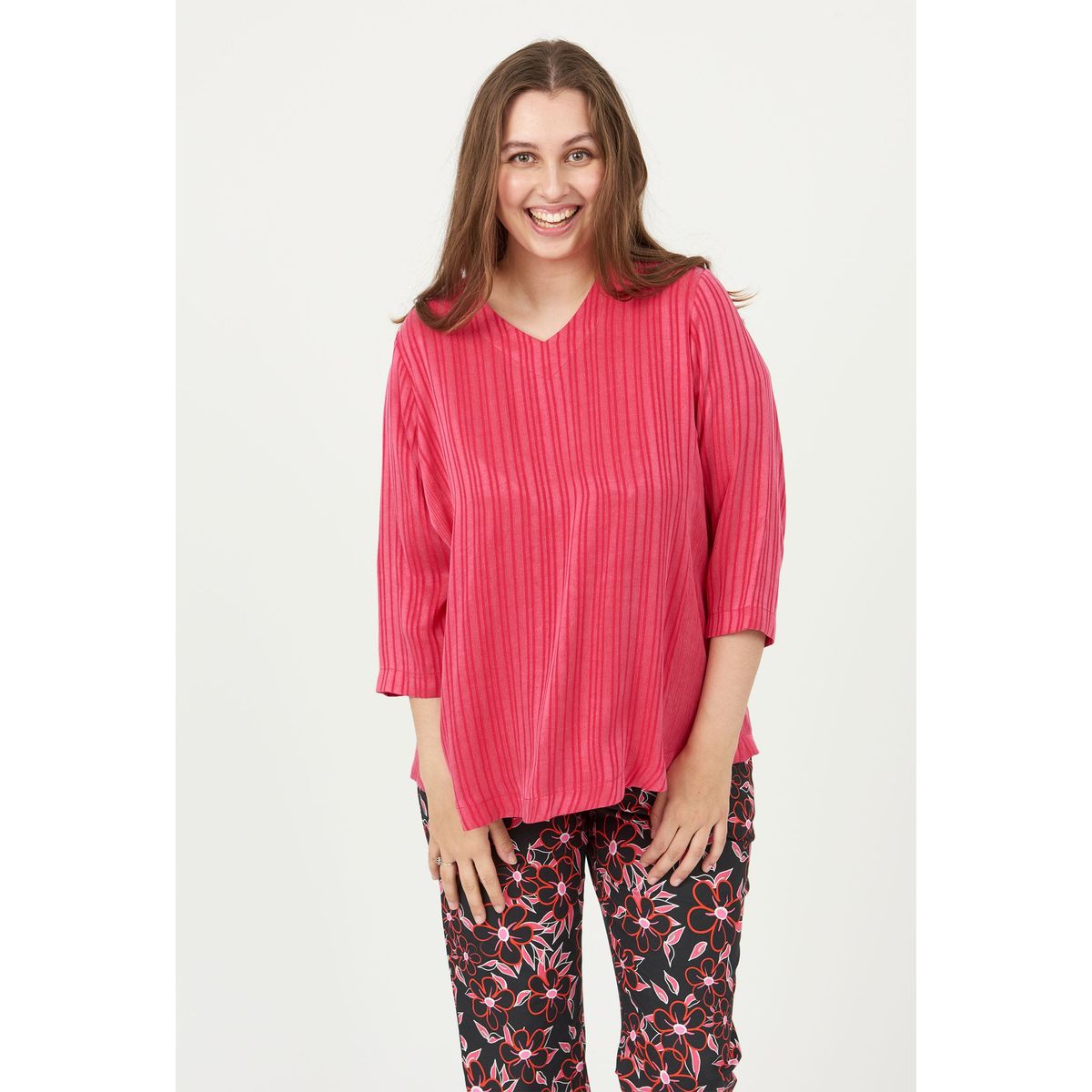 Pont Neuf - Bluse - Pntania - Raspberry - M/42-44