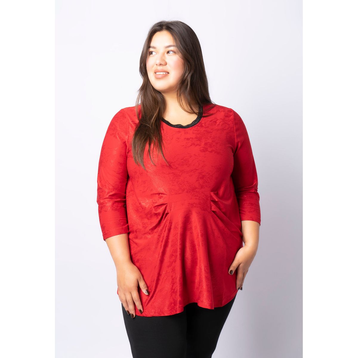 Pont Neuf - Bluse - Pntrine - Warm Red - M