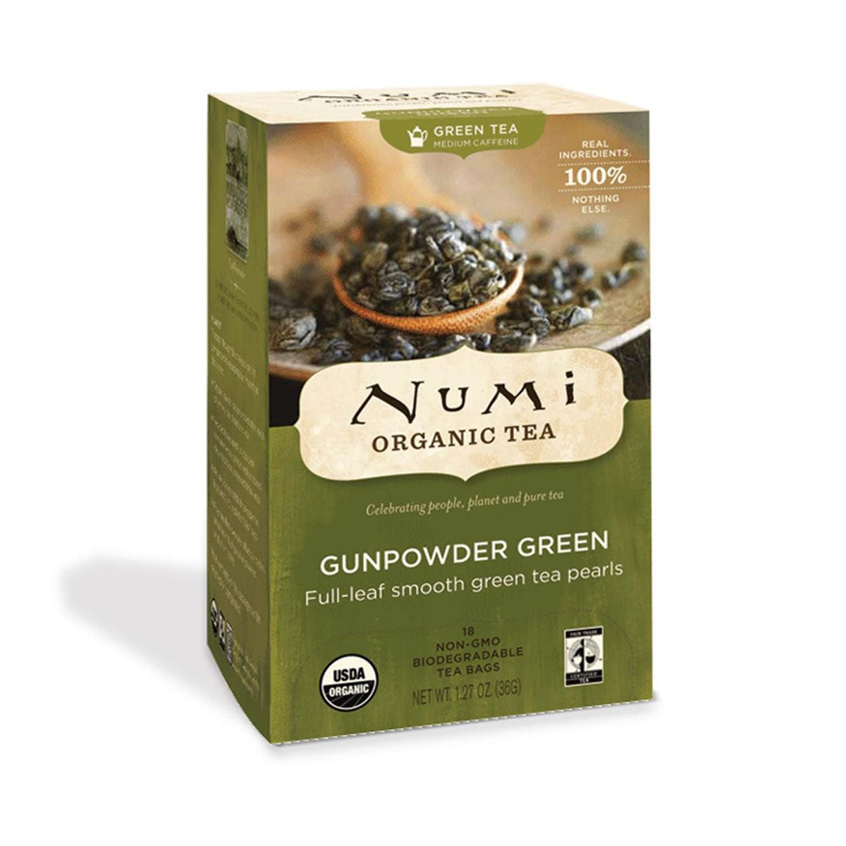 Numi, Gunpowder green - 18 stk - brevte