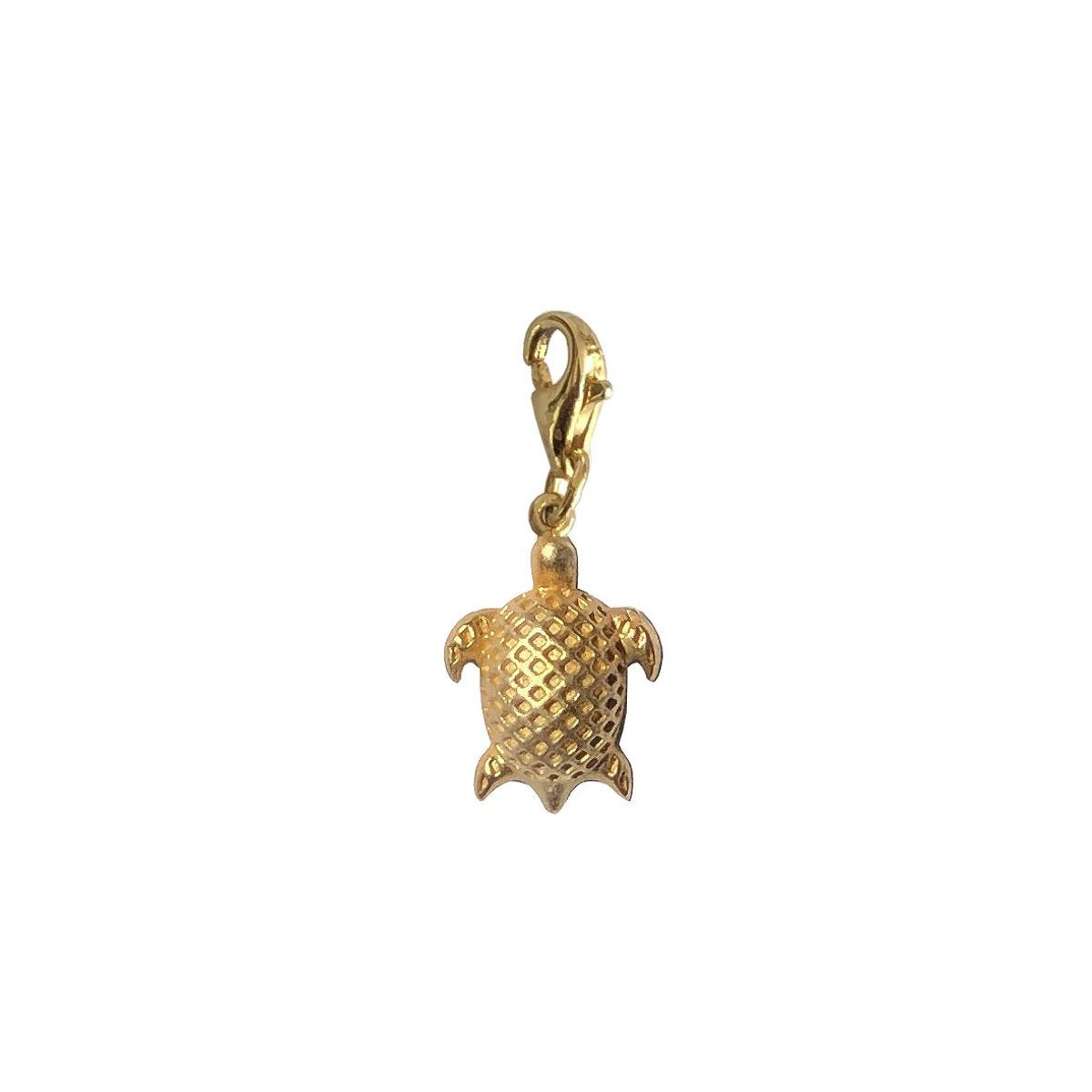 Skildpadde vedhæng - #LinkyCharm DeepSea - 18 karat forgyldt sterling sølv