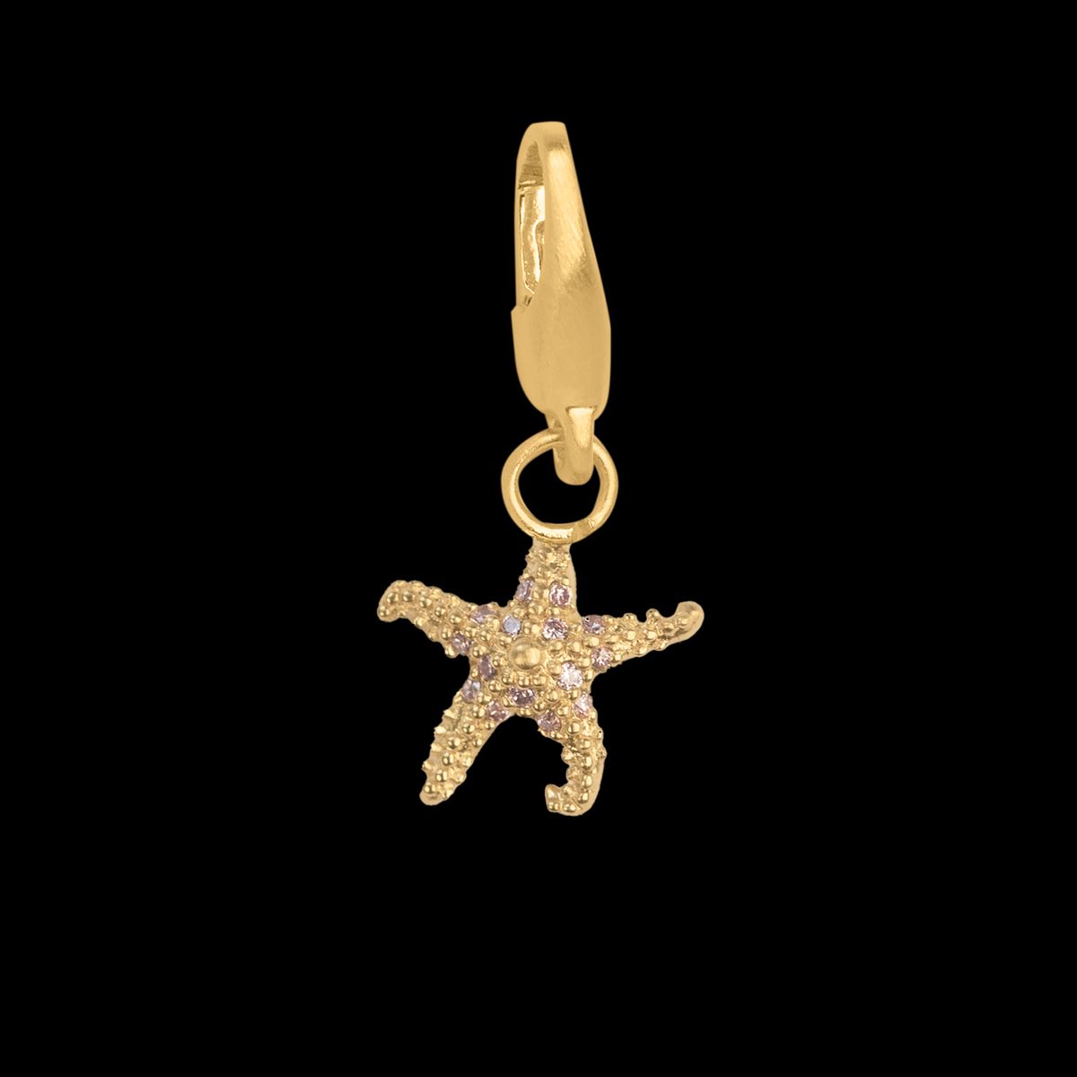 byBiehl - Star fish charm, sø stjerne vedhæng i guldbelagt - 7-5207a-gp