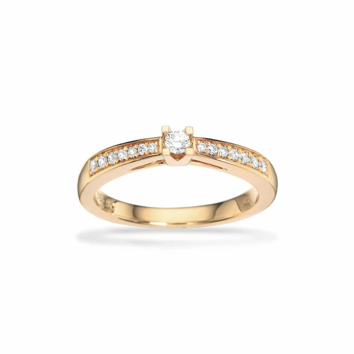 Scrouples Ring - Kleopatra Queen - 14 karat guld ring med 0,15ct diamant - 7535,15