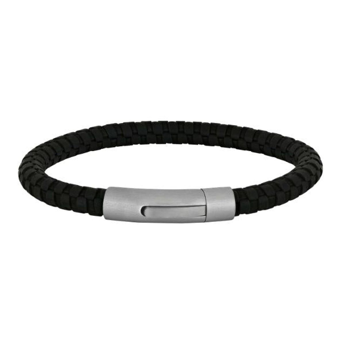 Nordahl Armbånd - Son of Noa - Sort læder armbånd med stål lås - 809702891