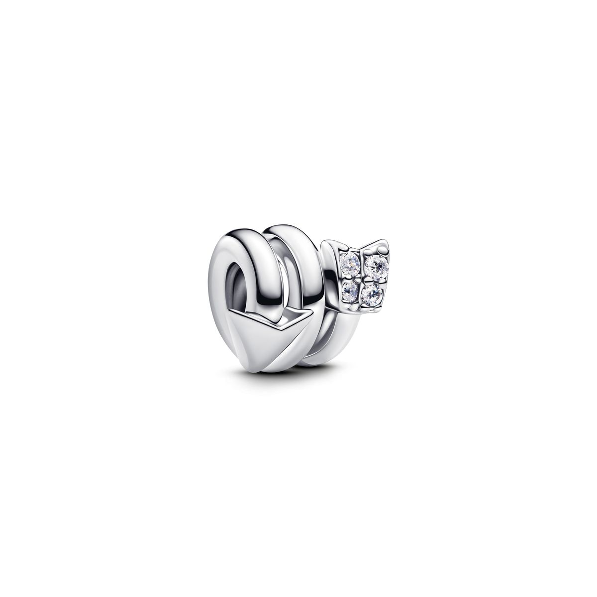 Pandora - Snoet Amors pil charm i sølv - 793665c01