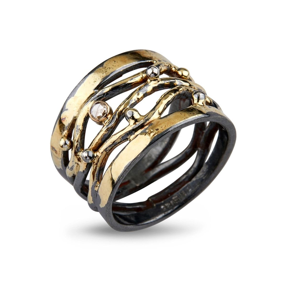 ByBirdie Ring - Benedict golden ring med diamant-50110270