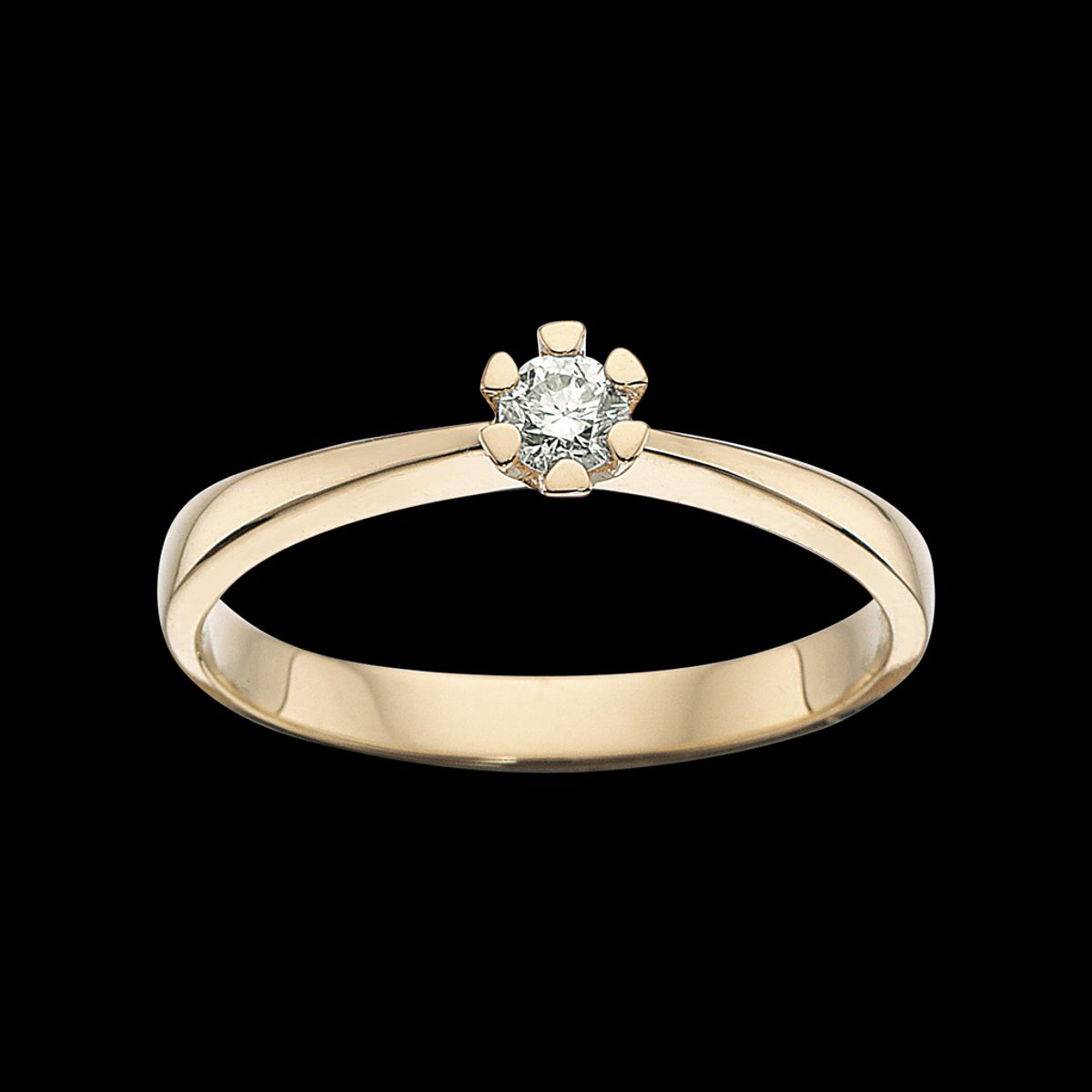 Scrouples Ring - Vida - Guld ring med diamant 0,10ct - 7813,10