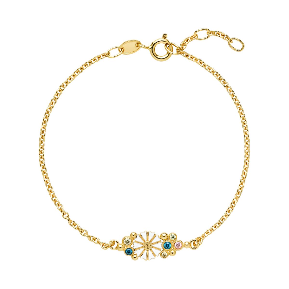 Lund Copenhagen - Marguerite armbånd med farvede sten - 9015066-30-m