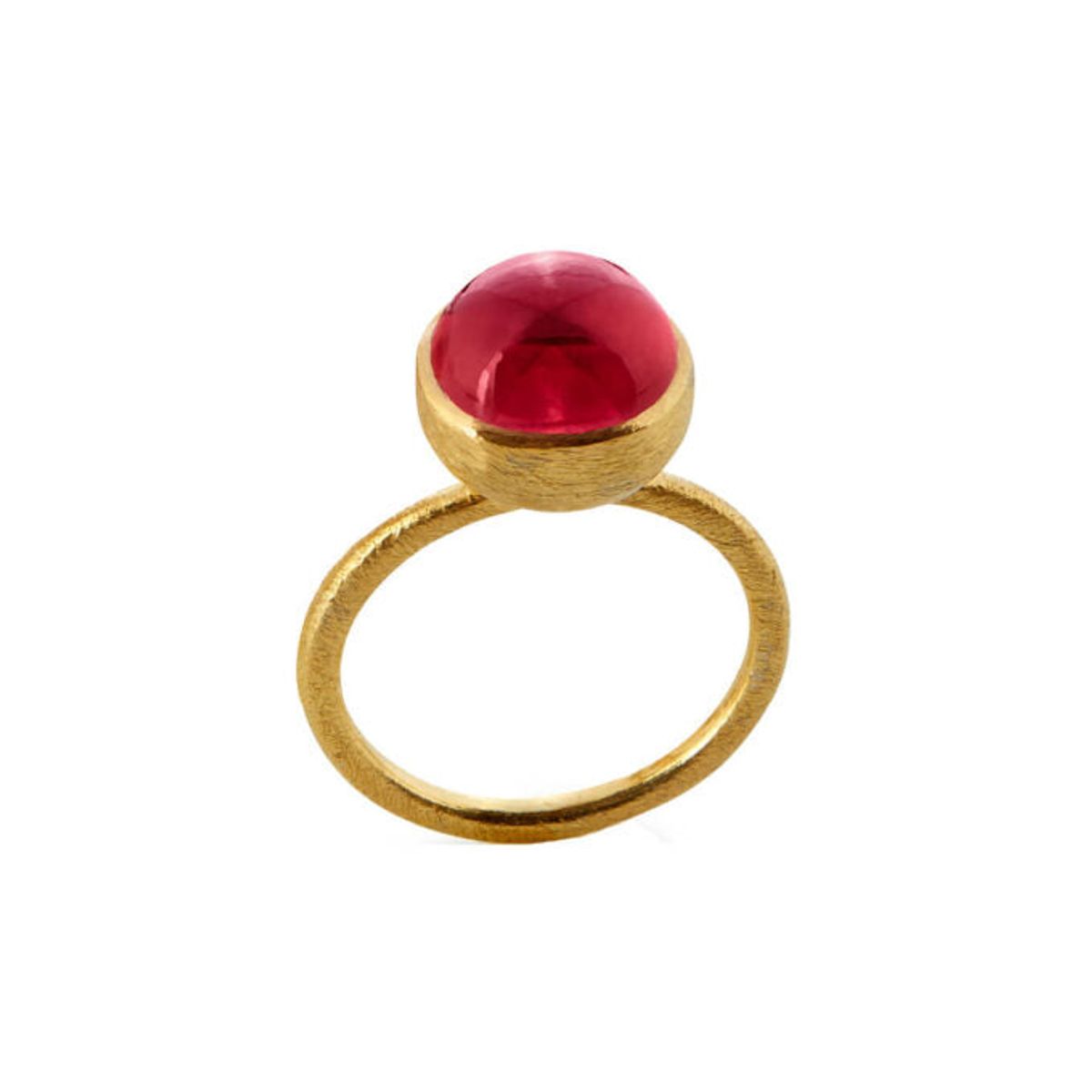 Susanne Friis Bjørner Ring - SFB - Forgyldt sølv ring med Pink krystal - 1678-2-183