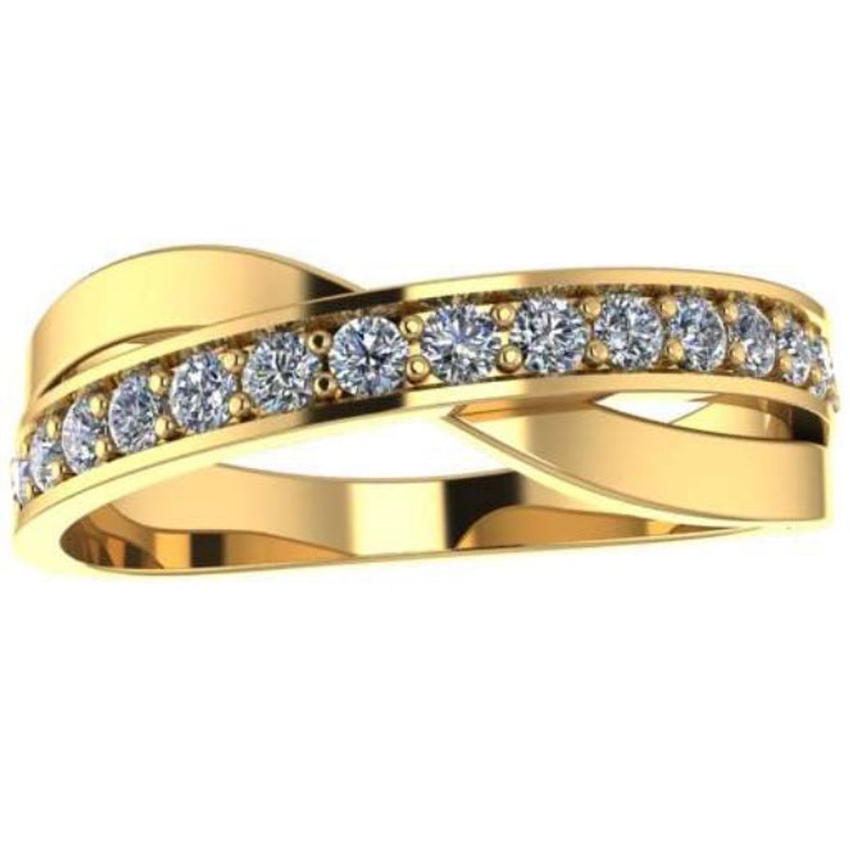 Blomster Jewellery - 14 karat guld ring med diamanter - BL0430R