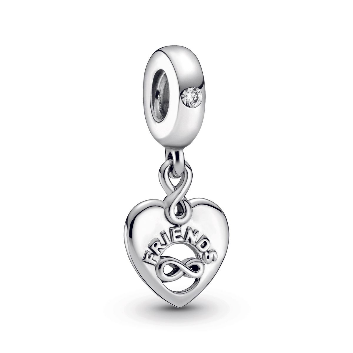 Pandora - Hjerte charm med uendeligheds tegn - 799294c01