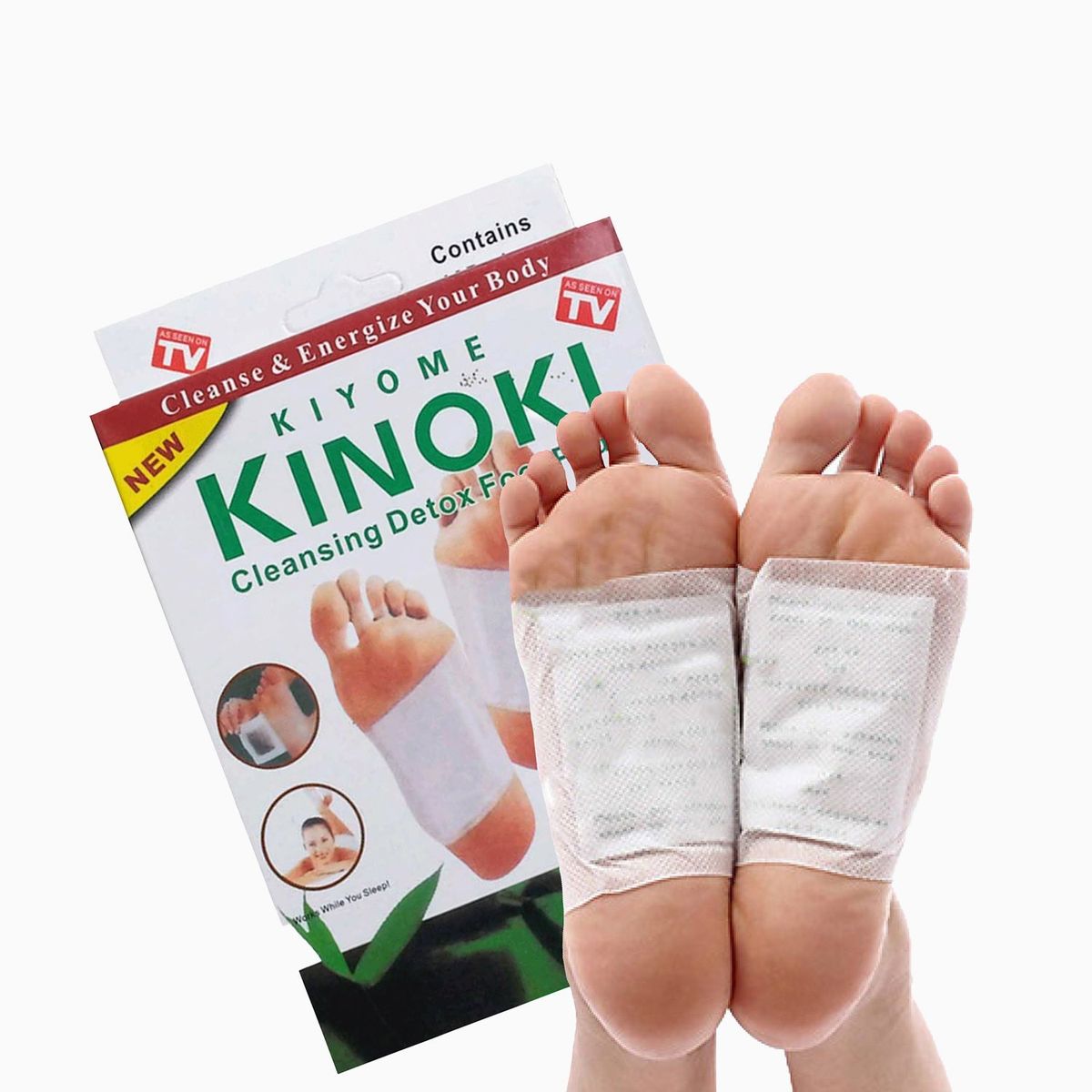 Kinoki Detox Foot Patches - Udrens kroppen - 3 pakker