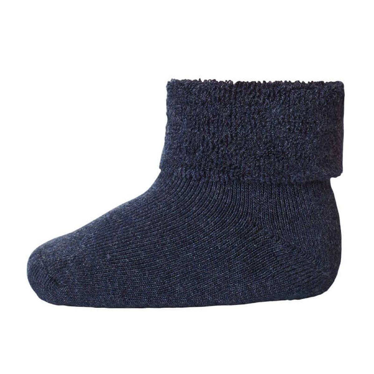 MP Denmark - MP Bomulds Anti-Slip Ankle strømper - Navy - 22-24