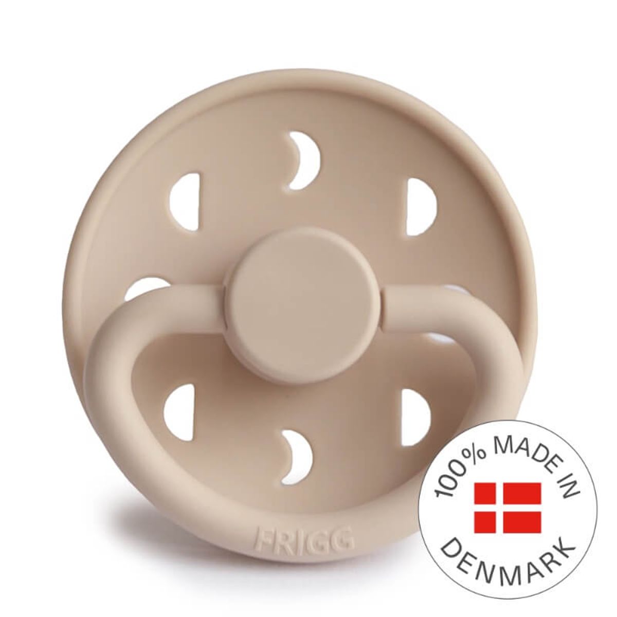 FRIGG - Moon Phase Round Silicone Pacifier Size 2 - Croissant