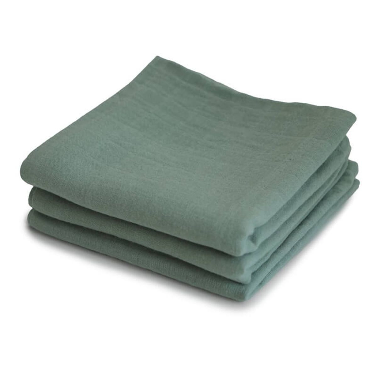 Mushie - Muslin Cloth Stofbleer 3-pak - Roman Green