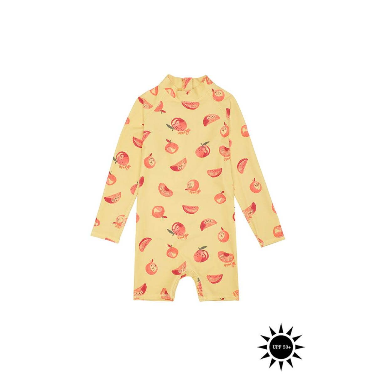 Soft Gallery - Badedragt Fitz Sunsuit - Jojoba AOP Oranges - 9 år