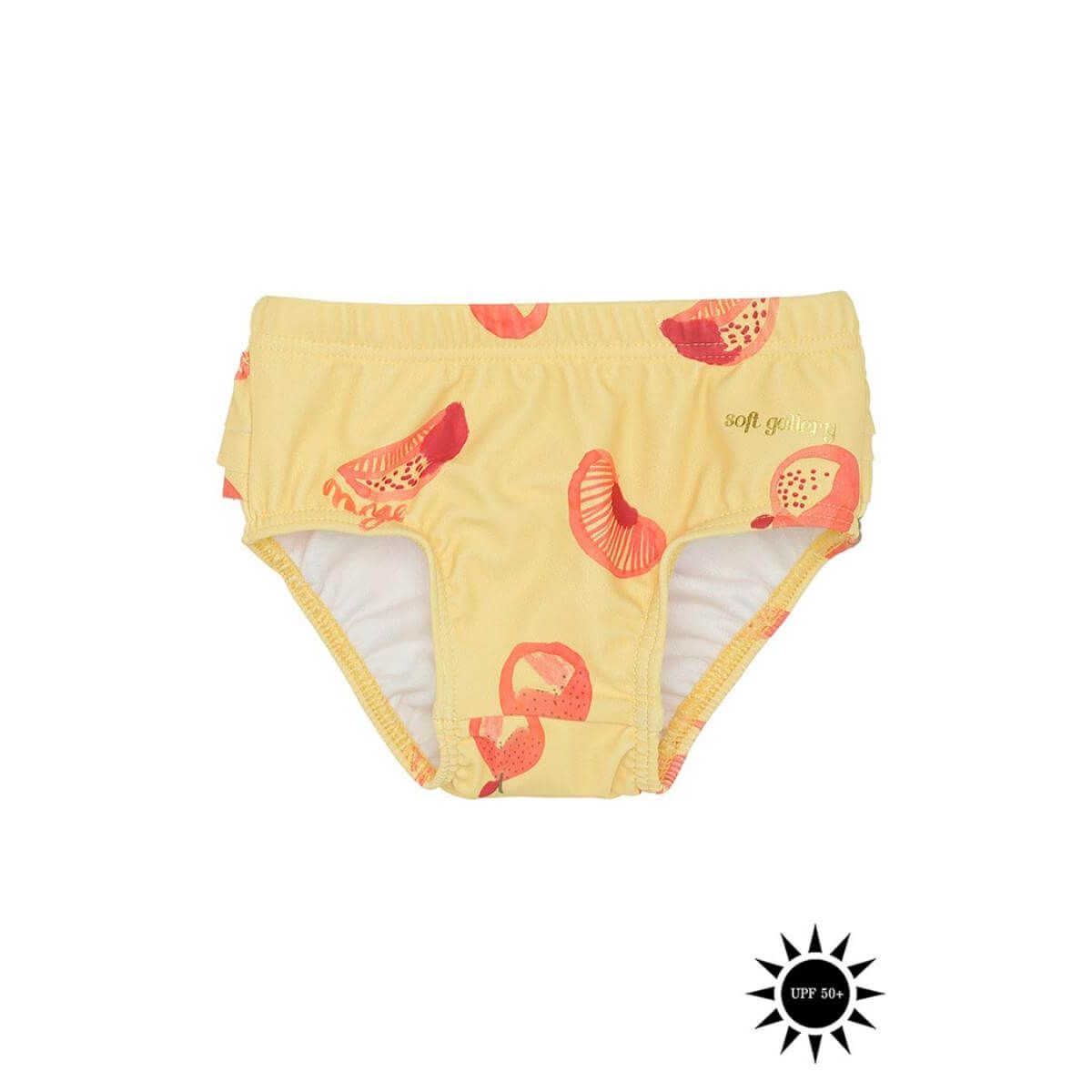 Soft Gallery - Badebukser Mina Swim Pants - Jojoba AOP Oranges - 68/6 mdr.