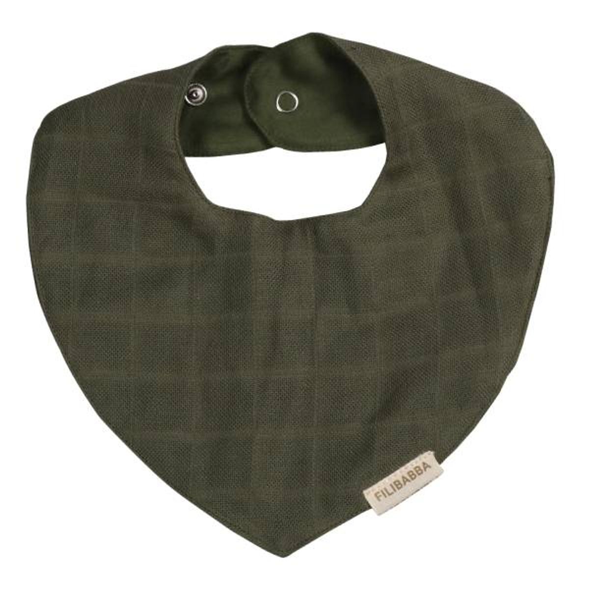 Filibabba - Muslin Spids Hagesmæk - Olive Green