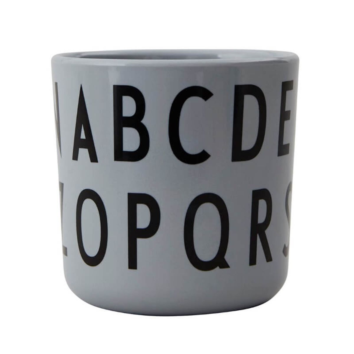 Design Letters - Melamine ABC Cup - Grey - One size