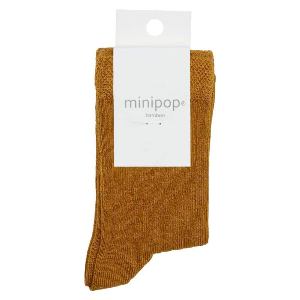 MiniPop - Bamboo Ankle Socks - Mustard - 19-22 (1-3 år)