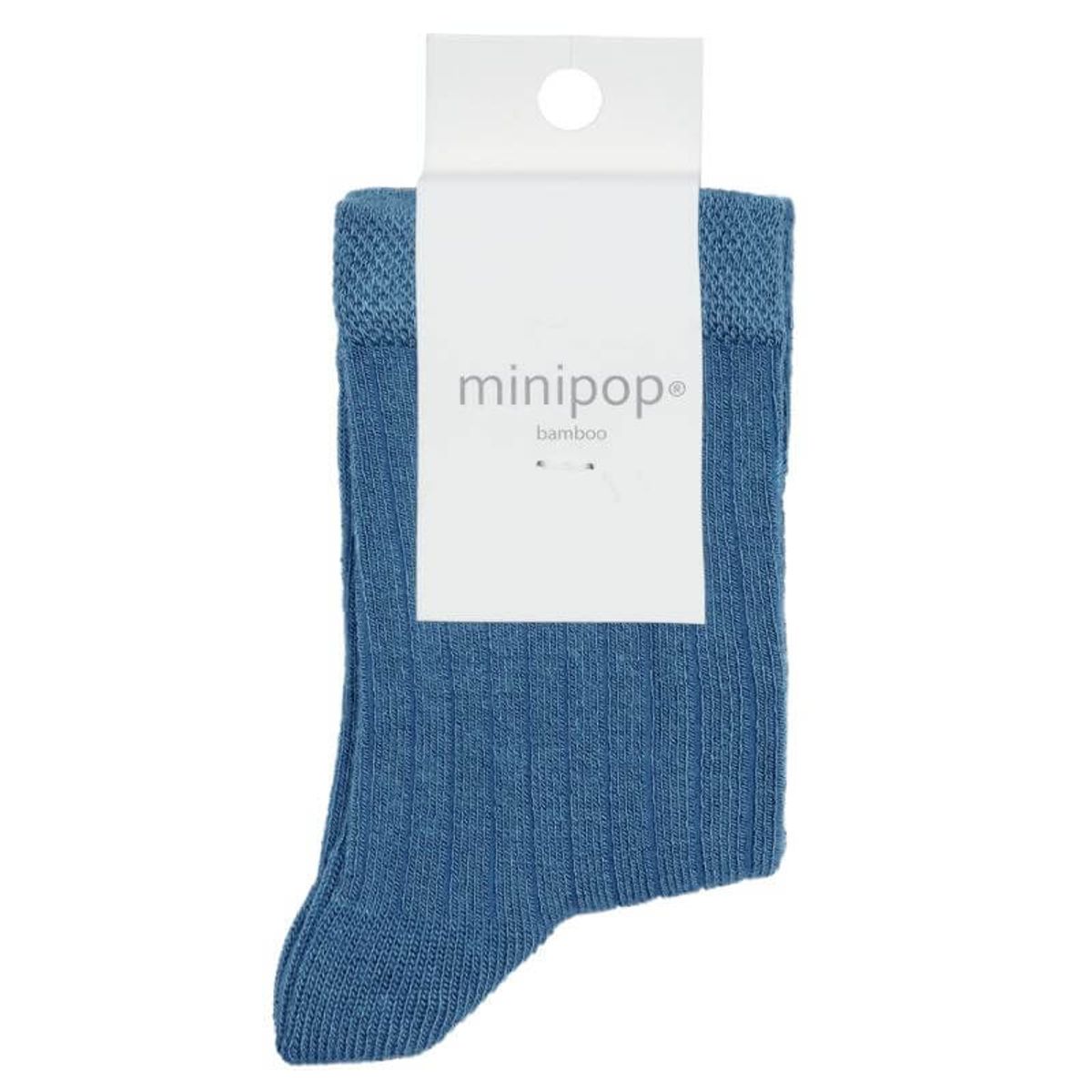 MiniPop - Bamboo Ankle Socks - Petrol - 23-26 (3-4 år)