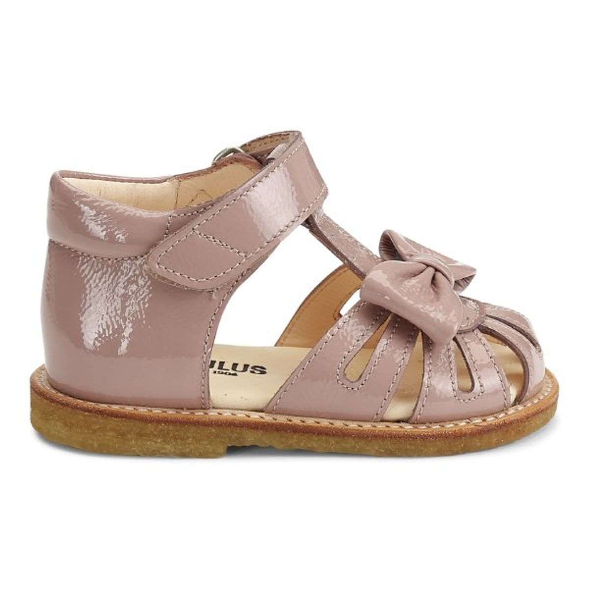 Angulus - Begyndersandal m. sløjfe og velcro - Rose - 20