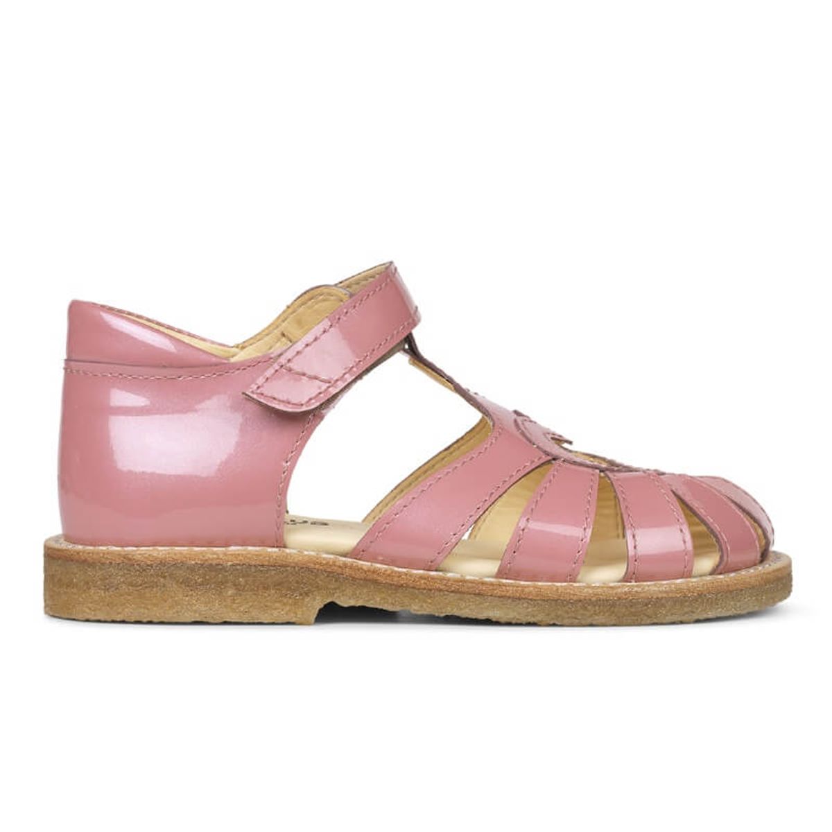 Angulus - Hjerte Sandal m. velcro - Rose Pink - 23