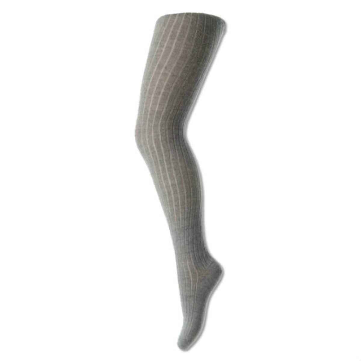 MP Denmark - Uldstrømpebukser Tights 5/1 Pad Wool - Grey Marled - 60