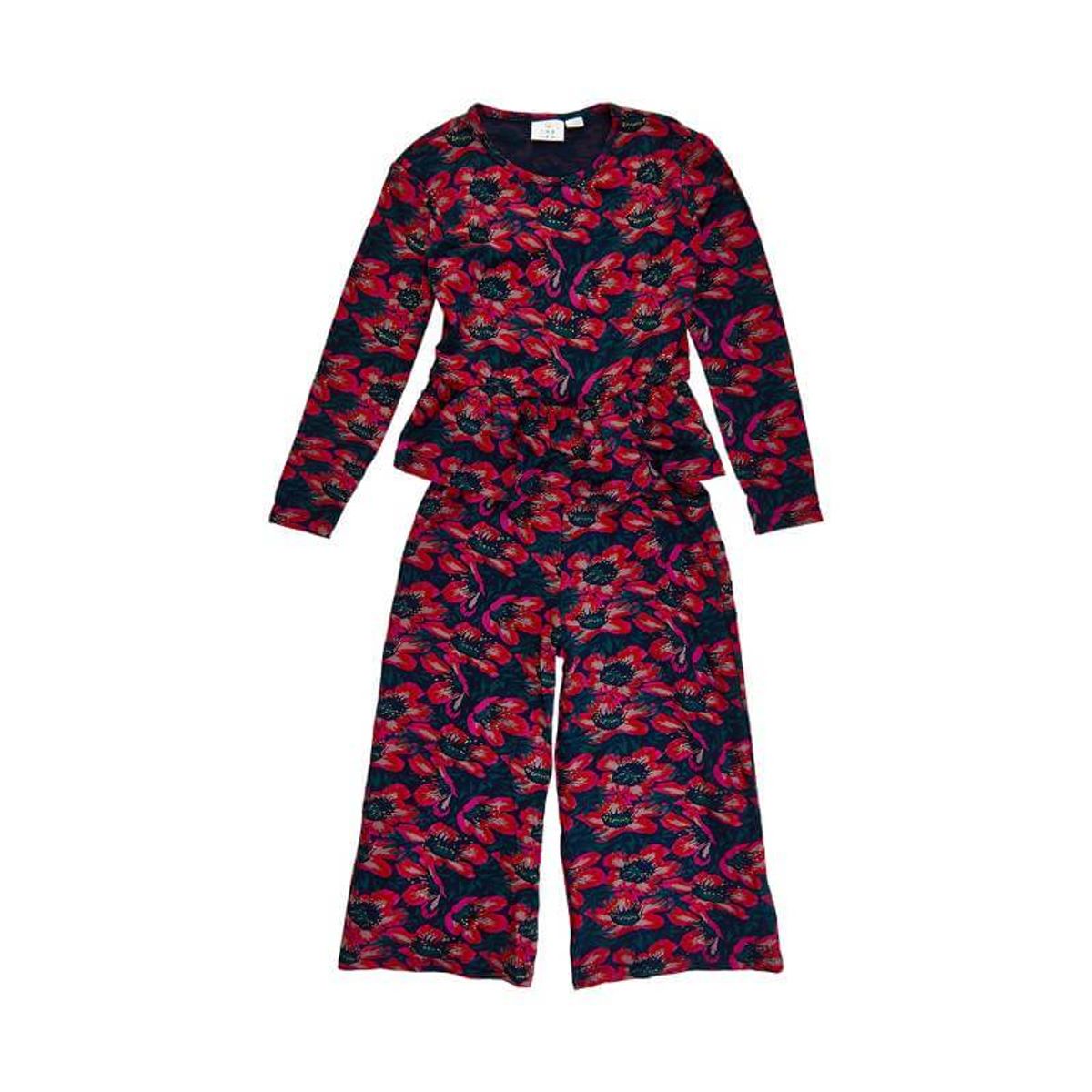 THE NEW - Agnes l/s Jumpsuit - Big Flower - 5/6 år